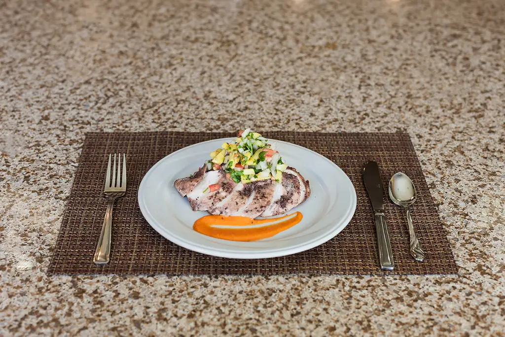 Delicious plate of food