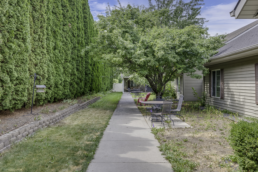 outside walking path